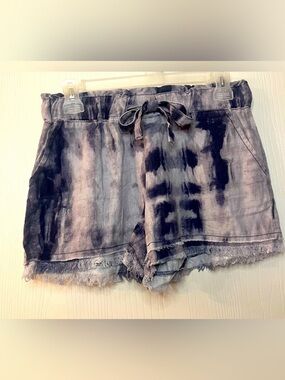 🛍️Rewash Small High Waist Gray/Purple Tie-Dye Shorts
